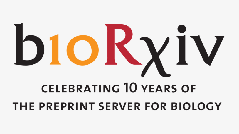 animated image of the 10 year anniversary of bioRxiv